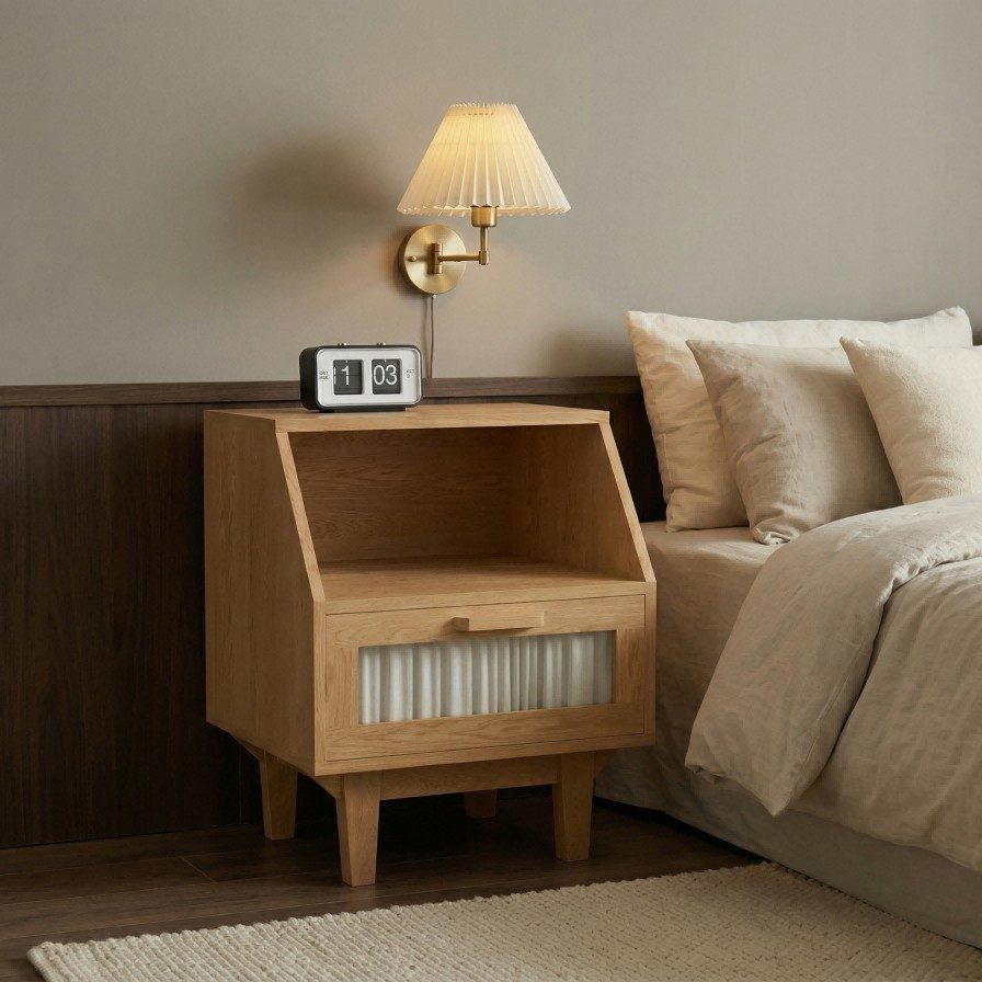 Plicata Bedside Table
